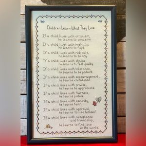 Children’s Cross Stitch Picture